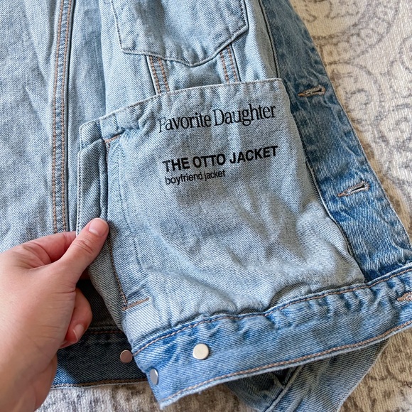 Favorite Daughter Otto Boyfriend Denim Jacket - Picture 3 of 5